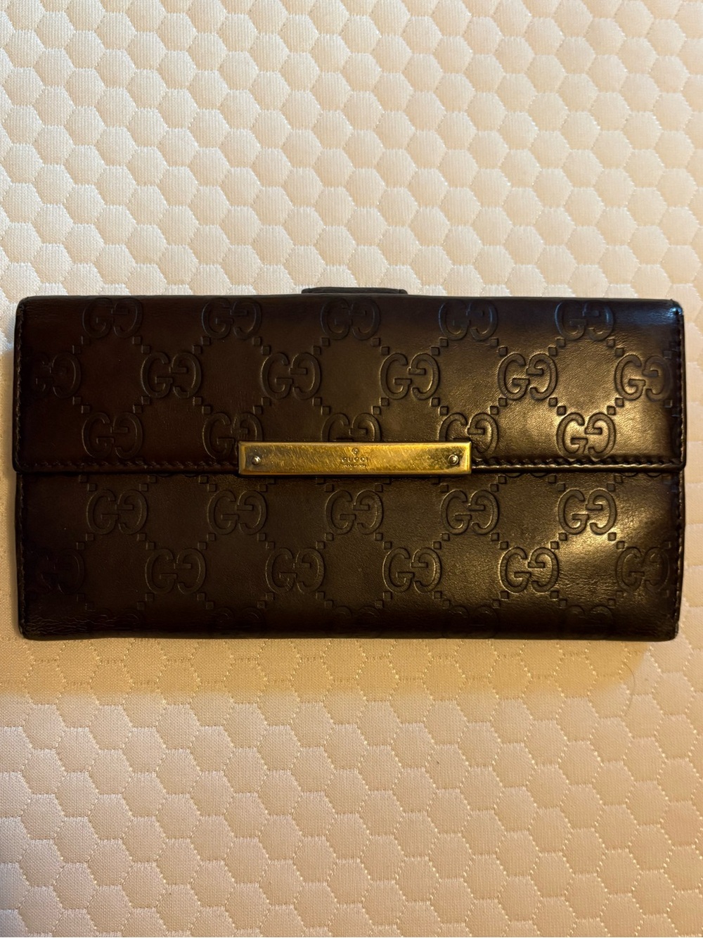 Authentic Gucci Brown Leather Long Wallet | LegitGrails Certified